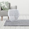 NicBex Modern 20" Round Aluminium Coffee Table with Hollow Design for Living Room and Bedroom - 2 of 4