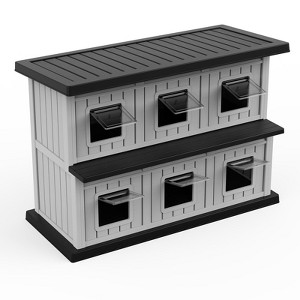 MooxvMoo 2 Story Waterproof Cat House for Outdoor Cats for Feral Cats£¬Cat Shelter, Clean and Assemble Easily,for Multiple Cats - 1 of 4