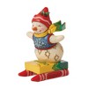 Jim Shore 3.5 Inch Crayola Snowman Mini Figurine Sled Crayons Figurines - 2 of 3