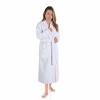 All-Season Unisex Cotton Terry Lounge Bathrobe with Embroidery by Blue Nile Mills - 4 of 4