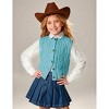 Clearlove Kid Girls Sweater Vest Sleeveless Button Down Knit Cardigan School Uniform Sweater Vest Top - 2 of 4