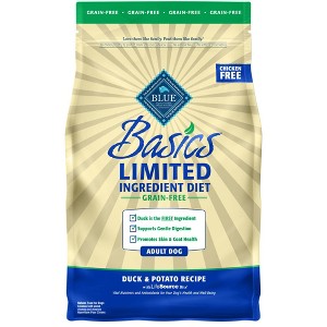 Blue Buffalo Basics Limited Ingredient Diet Grain Free Duck & Potato Recipe Adult Dry Dog Food - 1 of 4