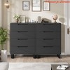 4 Dresser for Bedroom, 41.7" Tall Dresser, Freestanding Vertical Drawer Cabinet w/ Storage, Wooden Closet Storage Chest - 3 of 4