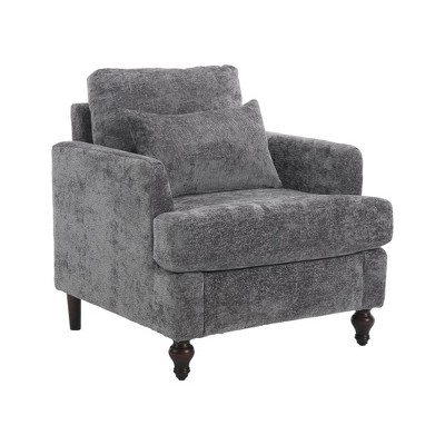 Modern Accent Chair Lounge Chair with Studded, Solid Wood Frame for Bedroom, Living Room