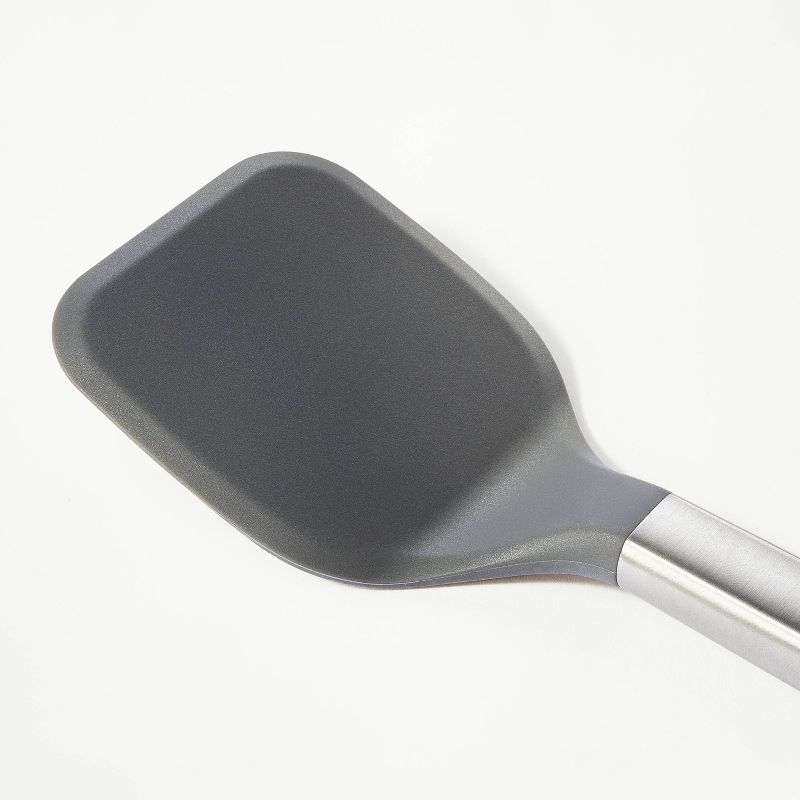 Stainless Steel with Silicone Cookie Spatula Dark Gray - Figmint&#8482;, 4 of 6