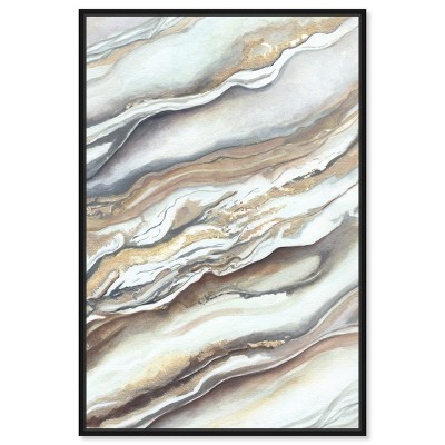 Art Remedy Neutral lines I Boho Abstract Wall Art Framed