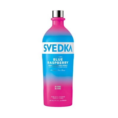 SVEDKA Blue Raspberry Flavored Vodka - 1.75L Bottle