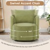 NicBex Modern Swivel Chair with Solid Wood Frame for Living Room, Accent Chair Chenille Upholstery Sofa Chair - 2 of 4