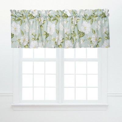 C&F Home Colonial Williamsburg Magnolia Garden Green and White Window Valance