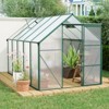 KTMBDW 6x6/8/10/12 FT Greenhouse for Outdoors, Polycarbonate Greenhouse with Roof Vent, Aluminum Large Walk-in Greenhouse for Outside Garden Backyard - 2 of 4