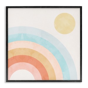 Stupell Industries Retro Rising Sun Rainbow Arches, 17" x 17" - 1 of 4