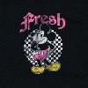 Seven Times Six Disney Mickey And Friends T-Shirt Men's Fresh Checker Board Distressed Tee Black - 2 of 4