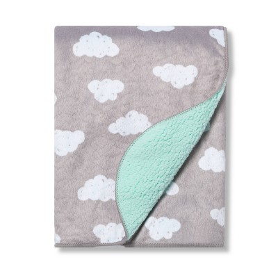 Plush Velboa Baby Blanket Clouds - Cloud Island™