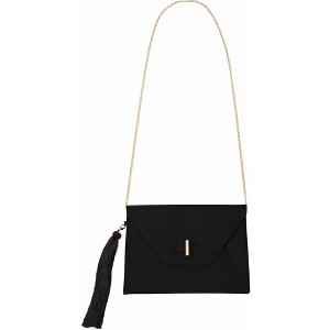 Pavilion Gift Company - Valerie Black - 10.5" x 0.5" x 7.5" Oversized Clutch - Handbags - 1 of 4