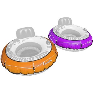 Bradley 2 Pack Heavy Duty River Tube Cover Only; Made in USA; Compatible with Intex River Run tube & Most 53" River Tubes - 1 of 1