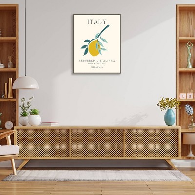 Italy Travel Poster Bella Italia Canvas Wall Art Print