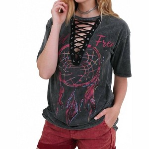 Women's Dream Catcher Graphic Top - umgee - 1 of 4