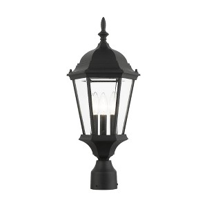 Livex Lighting Hamilton 3 - Light Post Light in  Textured Black - 1 of 4