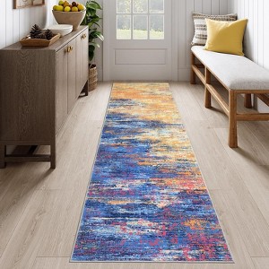 Modern Abstract Living Room Rug Washable Area Rugs for Bedroom - 1 of 4