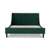 Sandy Wilson Home Aspen Vertical Tufted Headboard Platform Bed Set, Queen - 2 of 4