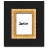 PosterPalooza | Photo Size Embellished Brown Picture Frame - UV Acrylic, Foam Board Backing, Hanging Hardware - 2 of 4