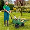 Tangkula Dual-Wheel Wheelbarrow w/ Pneumatic Tires 330 LBS Load Capacity 21 Gal Volume - 2 of 4