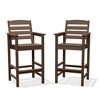 Hyleory 2-Piece HDPE Outdoor Plastic Bar Stool Set with Armrests - 4 of 4