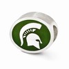 Black Bow Jewelry Sterling Silver & Enamel Michigan State University Collegiate Bead - 2 of 4