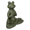 Northlight 14" Gold Verdigris Yoga Frog Outdoor Garden Statue - 3 of 4
