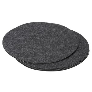 Unique Bargains Soft Felt Scratch Resistant Adhesive Non Slip Furniture Floor Pads 5 Pcs - 1 of 4