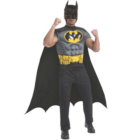 Rubie's Child's Dark Knight Rises Deluxe Muscle Chest Batman Costume with  Mask, Small