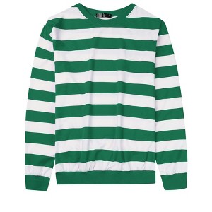 Lars Amadeus Men's Crew Neck Long Sleeves Color Block Striped Pullover Sweatshirts - 1 of 4