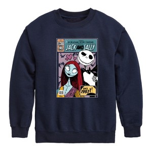 Boys' - Disney - The Nightmare Before Christmas Graphic Long Sleeve Fleece Sweatshirt - 1 of 4