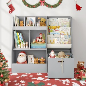 Arceso 4-in-1 Kids Bookshelf & Toy Storage, 3-Tier Organizer with Removable Bins for Kids' Room - 1 of 4