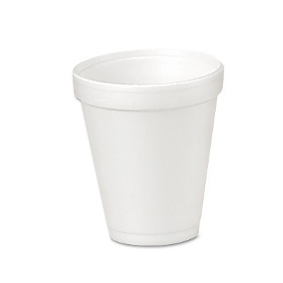 Dart Foam Drink Cups, 4 oz, 50/Bag, 20 Bags/Carton
