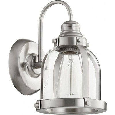 Quorum Lighting Banded Dome 1 - Light Sconce in  Satin Nickel