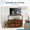 GlasFlength TV Stands and Consoles, Tall Dresser Fabric Storage Tower, Wood Top for Kid Room, Closet, Entryway, Nursery, Brown 38"*11.8"*30.7" - 2 of 4
