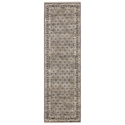 Oriental Weavers Chamberlain CH03B Grey/ Beige Indoor Area Rug - 2'3" x 7'6"