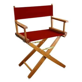 Extra Wide Directors Chair Mission Oak Frame - Flora Home