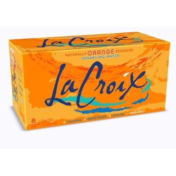 LaCroix Orange Sparkling Water - 8pk/12 fl oz Cans