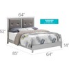 Passion Furniture Primo Upholstered Queen Panel Bed - 4 of 4