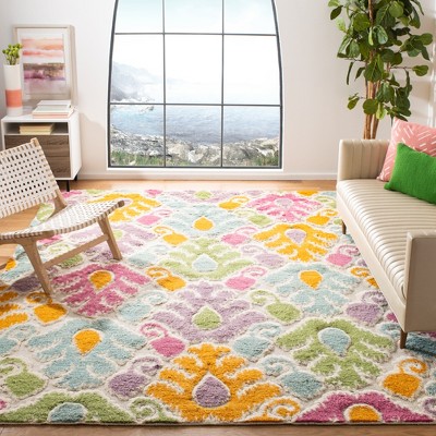 Multicolor Hand-Knotted Pure Wool 6' x 9' Tribal Area Rug