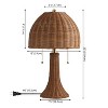 JONATHAN Y Joanie Bohemian Rustic Iron LED Table Lamp - 4 of 4