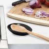 OGGI Spooner Ceramic Spoon Rest- Spoon Rest for Stove Top, Spoon Holder for Countertop, Black - 3 of 4
