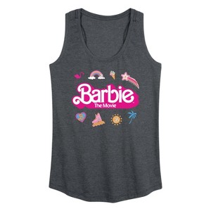 Women's - Barbie - Movie Logo Icons Graphic Racerback Tank - 1 of 4