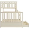 Racxily Twin Over Full Bunk Bed with Storage Drawers, Wooden Bunk Bed with Ladder & Guard Rails, Beige/White/Black/Gray - 4 of 4