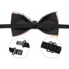 INSPIRE CHIC Women's Fine Diamonds Shiny Adjustable Bow Tie - 2 of 4
