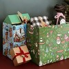 Wrapables Christmas Gift Bags with Handles, Non-Woven Reusable Holiday Totes for Gift Wrap, Parties, Favors and Treats (Set of 8), Christmas Holidays - 3 of 4