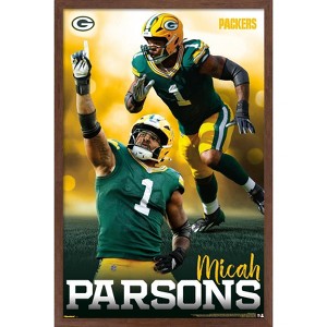Trends International NFL Green Bay Packers - Micah Parsons 25 Framed Wall Poster Prints - 1 of 4