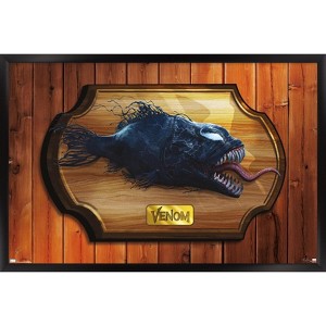 Trends International Marvel Venom: The Last Dance - Symbiote Fish Plaque Framed Wall Poster Prints - 1 of 4